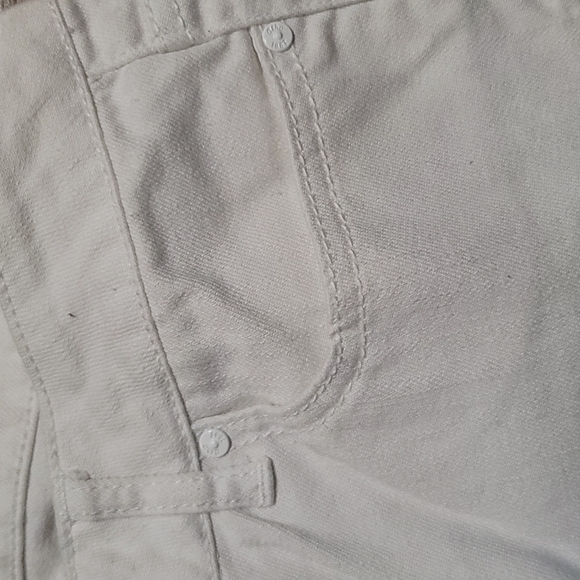 Girls White Aeropostale jeans Capri Style size 3/4 Gently Loved very clean - Picture 5 of 13